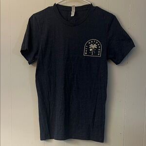Men's Denim Blue Graphic T-Shirt